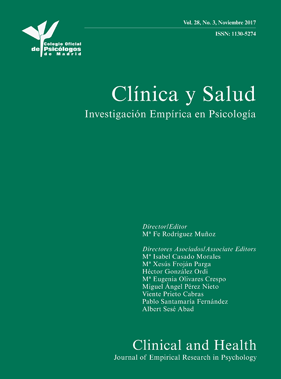 Go to journal home page - Clínica y Salud